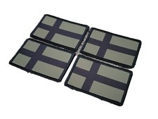 FINLAND Flag Multicam Military Uniform Patch Army OD Green Black Viking 4-Pack