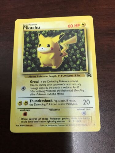 Pokemon "Ivy" PIKACHU Card BLACK STAR PROMO Set #1 Wizard of the Coast League NM - Afbeelding 1 van 2