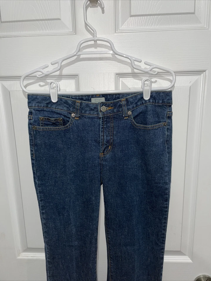 Pantalones de mezclilla halógenos elásticos para mujer talla 6L (verdaderos 30x30) Foto 2 de 4