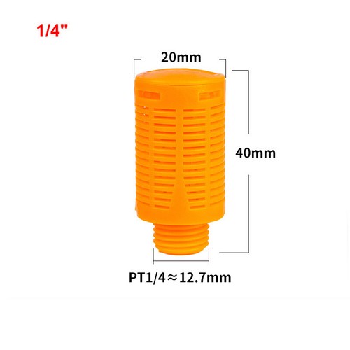 Silenciador plástico neumático de hilo macho PSL 1/8""-1"" para silenciador de ruido de sonido de válvula - Imagen 22 de 24