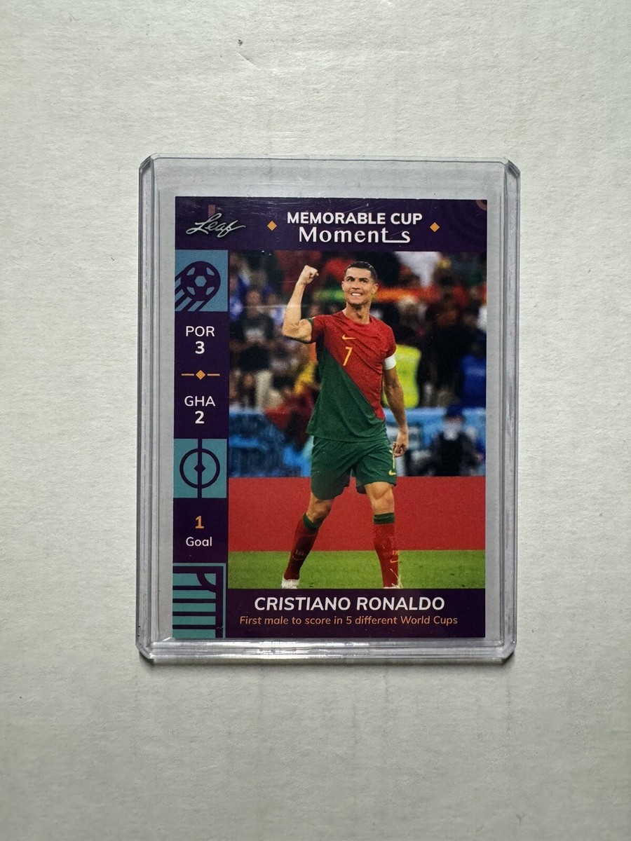 2022 Leaf CRISTIANO RONALDO Memorable Cup Moments #MCB-4 Soccer