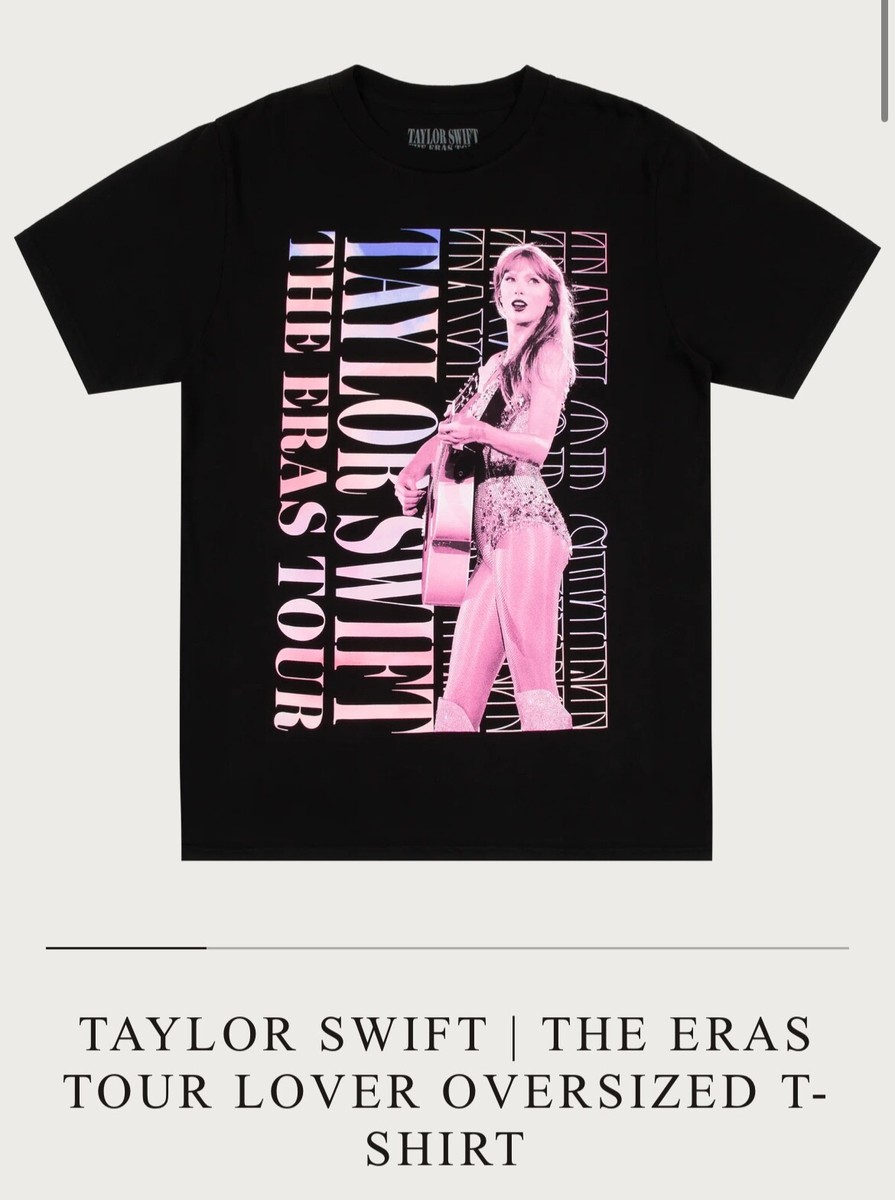 Official Taylor Swift “The Eras Tour- Lover” Oversized Black Shirt