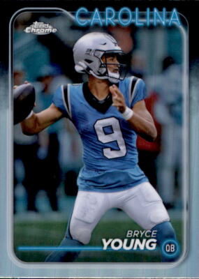 Card 16 - Bryce Young - Carolina - Base - Topps Chrome Football 2024
