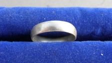 Vintage Sterling Silver 925 Plain Band Ring Handmade 7/8 Inch Inside Diameter