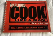 Marlboro Cook Like A Man Cookbook Spiral Bound GRILL IT SMOKE IT BBQ IT 2004