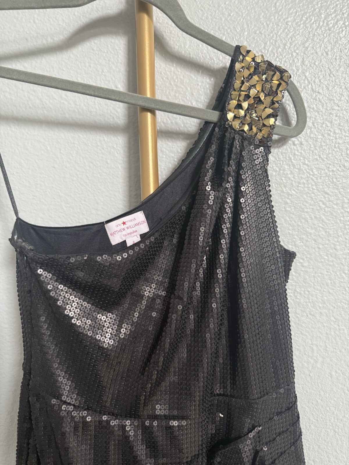 Matthew Williamson Impulse Sequin One Shoulder Bl… - image 3