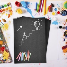 Black Sugar Paper A4 100 Sheets 100% Recycled Eco Backing