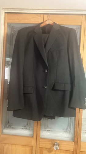 mens wool suit pants 34 37 days large bun free with susprnders