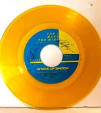State of Shock 45 Sweet Surrender/Can I Make You Mine, XR 8500-Label signed by 3