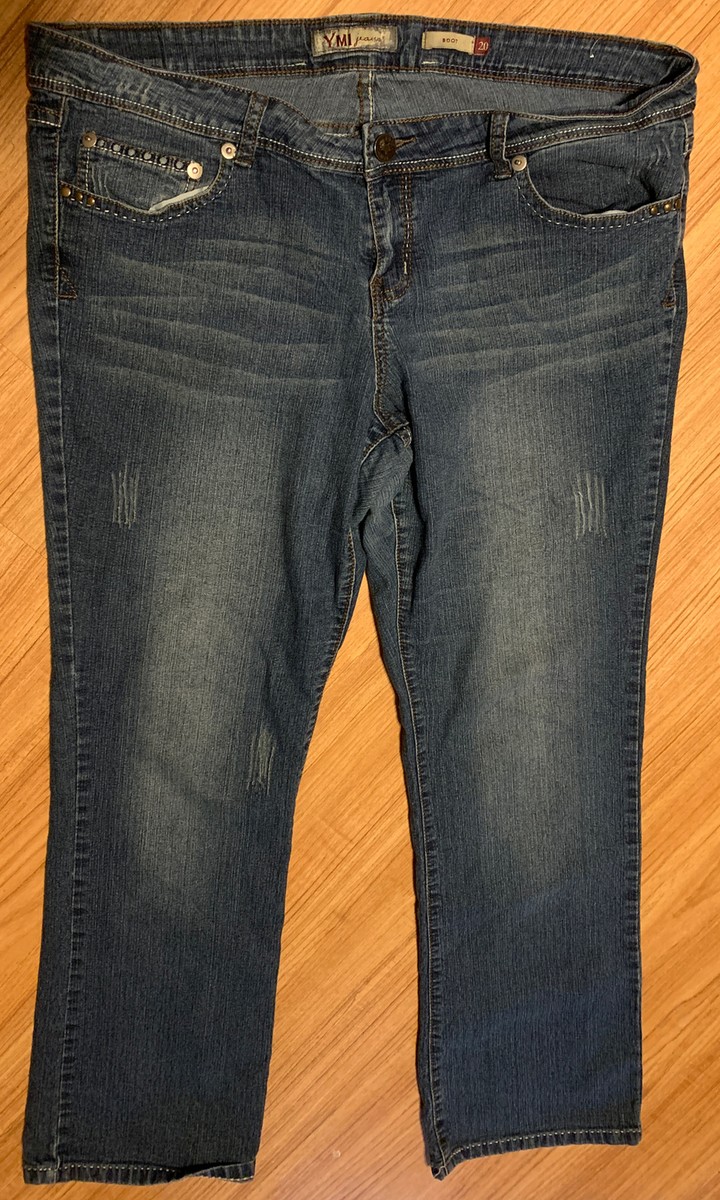 【I AM MARI】Yulrijeu Semi-Bootcut Denim Pants Riders By Lee Women No Gap Waist Jeans W32 L30 Mid Rise