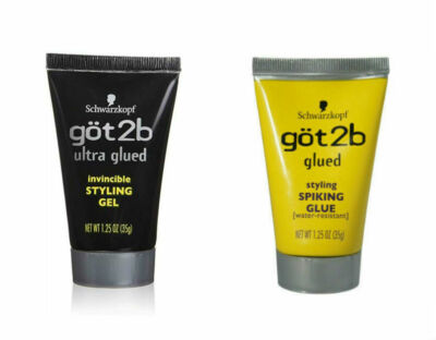 got2b Ultra Glued Invincible Styling Gel / Styling Spiking Glue Hair Gel 1.25 oz