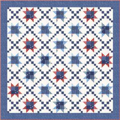 Moda STARS ACROSS AMERICA Quilt Pattern Charm Friendly Minick & Simpson 
