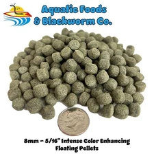40-lbs, 8mm Assorted Koi & Pond Fish Floating Pellets. FREE SHIPPING!