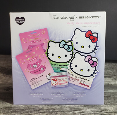 The Creme Shop X Hello Kitty Daily Skin Superstars Masks New In Box Limited Edtn