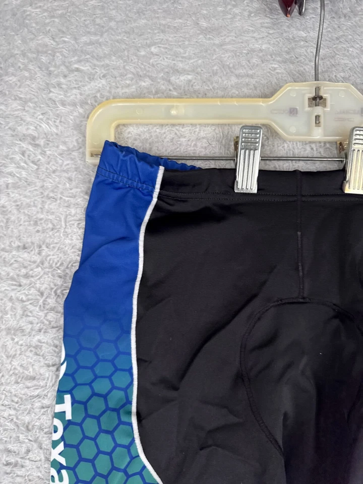 Pantalones Cortos de Ciclismo Zoot Mujer Medianos Azul Verde Texas Health Acolchados Mezcla de Nylon Foto 4 de 4