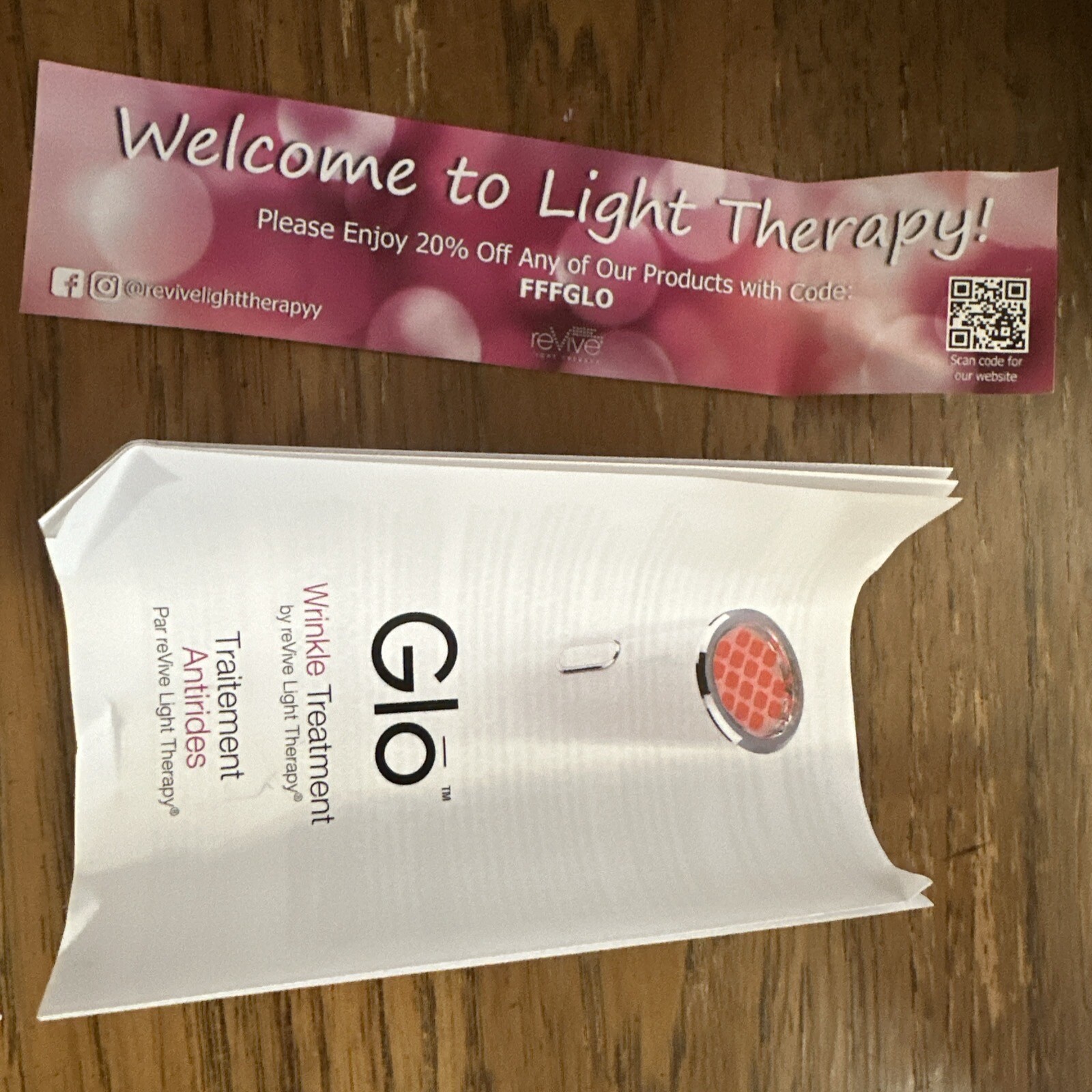 reVive Light Therapy Glo Wrinkle Treatment AntiAging Light Therapy