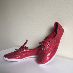 red glitter keds