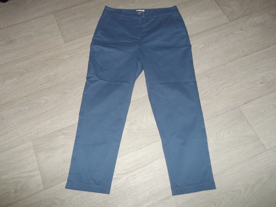 Pantacourt ANTONELLE bleu acier taille 36 NEUF - Photo 1/4