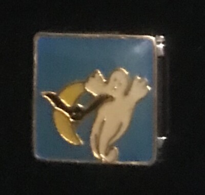 BUTTERFLY BLUE GEMS Italian Charm - 9mm Dangle fits Classic Starter