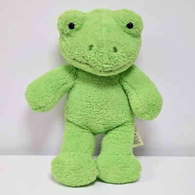Build a Bear frühlingsgrüner Frosch Plüschtier Stofftier Teddy ca. 16 Zoll