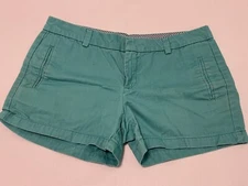JCP Shorts Womens size 8 Green Cotton Preppy Beach Core (sho1358Z2)