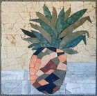 PINEAPPLE MOSAIC WALL ART- Handmade Mosaic Pineapple Fruit Kitchen Decor