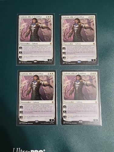 MTG 4x Gideon Ally of Zendikar Battle for Zendikar NM Playset - Picture 2 of 6