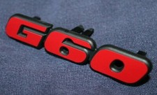 vw Golf GTI G60 : EMBLEM vorne (neu) G60 191.853.679 / Schriftzug Golf MK2