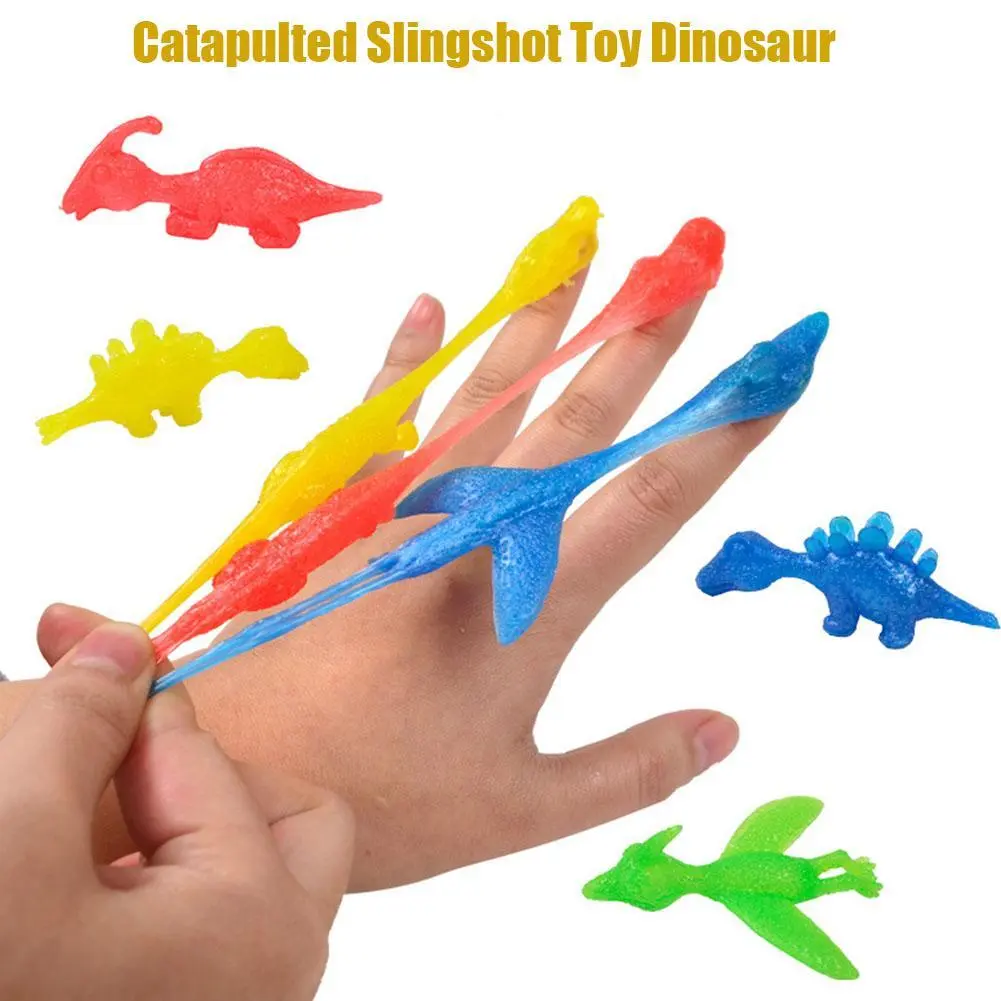 1pcs TPR Catapulted Slingshot Toy Funny Finger Launch Decompression Toy for  Kids