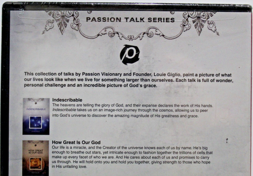 NEW Louie Giglio The Heart of Passion 4x DVD Set Christian God Religion SEALED - Picture 4 of 14