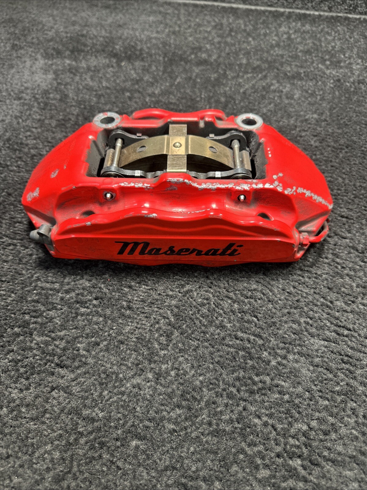 2017 Maserati Ghibli Front Brake Calipers Set 4 Piston OEM Red