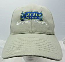 Corona La playa mas fina beer Baseball Cap Hat adjustable v biege Bucerias Nayar