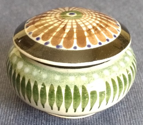 Tonala JAL ~ 2¾" TRINKET BOX with LID ~ Hand Painted ~ Glazed Finish ~ Mexico - Bild 6 von 6