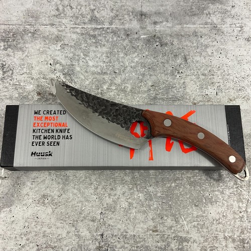 Huusk Kitchen Knife Chef Knife 5.8" 18/10 Stainless Steel Oak Wood