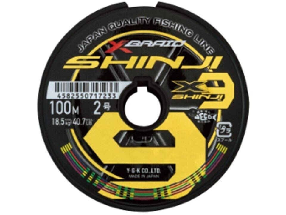 YGK XBRAID SHINJI X9 300m High Power PE Line #2.5-47.3 lb YGK XBRAID SHINJI X9 300m High Power PE Line #2.5-47.3 lb