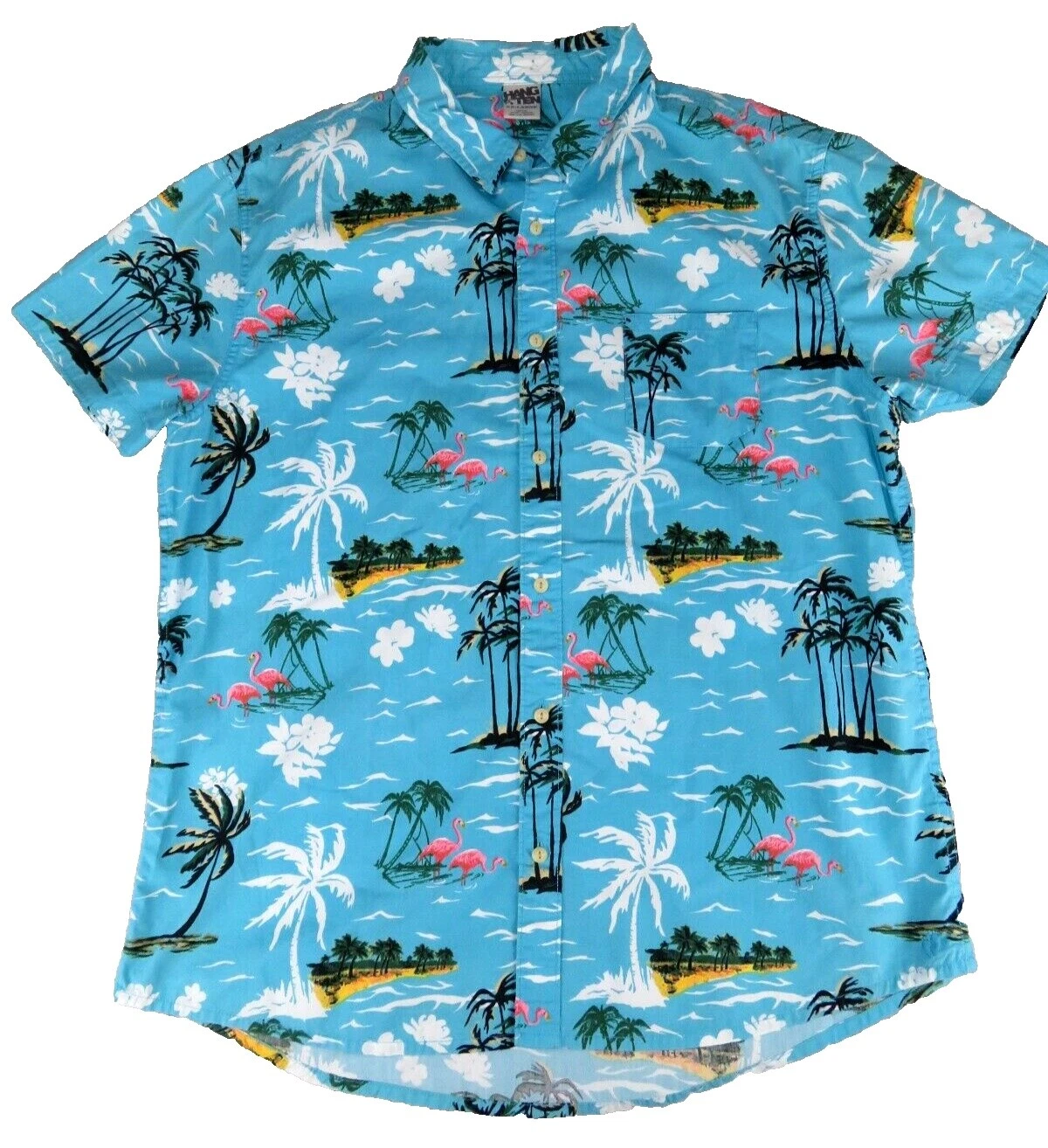 Hang Ten Floral Casual Button-Down Shirts for Men