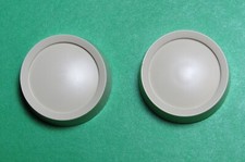  2 Ivory D-Shaft 38X13 Leviton Knobs for Volume Control Russound, M S, etc