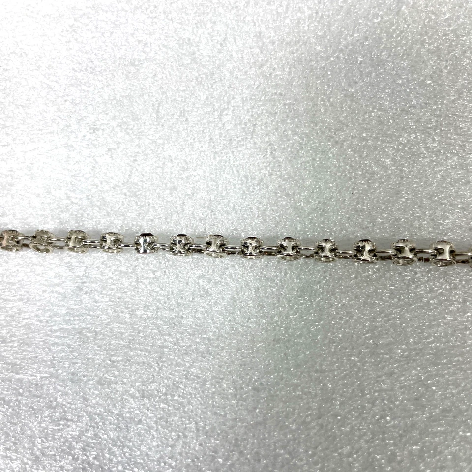 AVON Silver Tone Tennis Bracelet Ruby Red Crystal Rhinestones Fashion Jewelry - Image 4 of 4