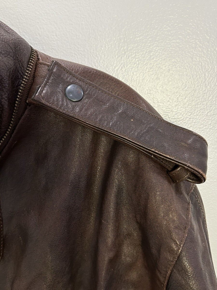 RARE Vintage American Eagle 100% Leather Bomber Jacket Size RARE Vintage American Eagle 100% Leather Bomber Jacket Size