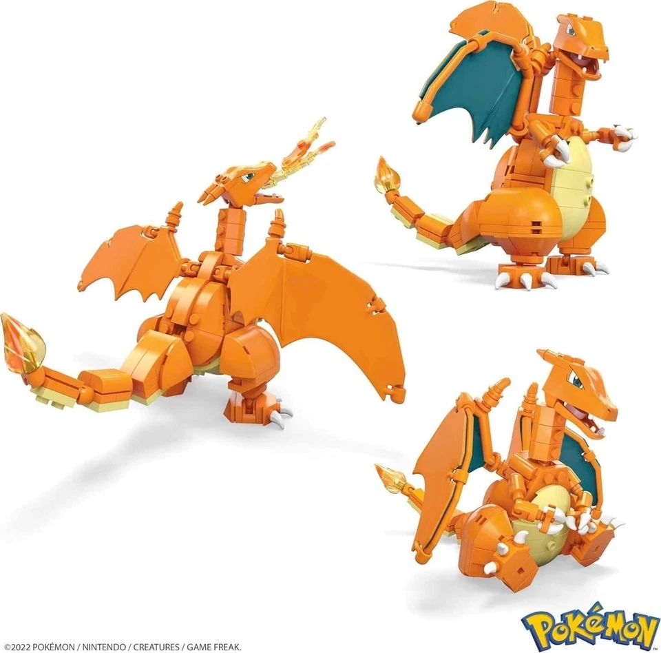 Juego de Juguetes de Construcción Pokémon Charizard con 222 Piezas, Articulados y Posables, 4 Foto 3 de 4