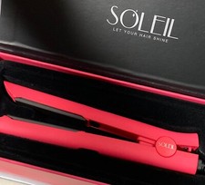 SOLEIL Mini Ceramic Flat iron Pink - New
