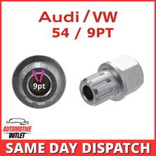 Verriegelung Radmutter Sicherheit Schlüssel 54/9PT Keil Rippen Für Audi Seat