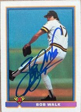 Bob Walk Autographed 1991 Bowman #526