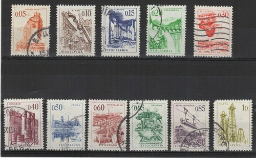 Yougoslavie 1966 pont de Mostar 11 timbres oblitérés /T2145