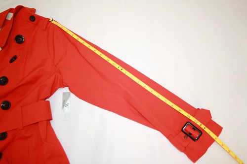 Worthington Women's XL Orange Belted Trench Coat Jacket - Picture 12 of 12