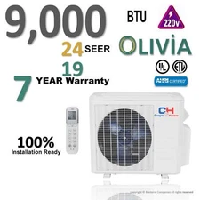 Cooper & Hunter 9000 BTU Mini Split Air Conditioner Heat Pump 24 Seer 220v