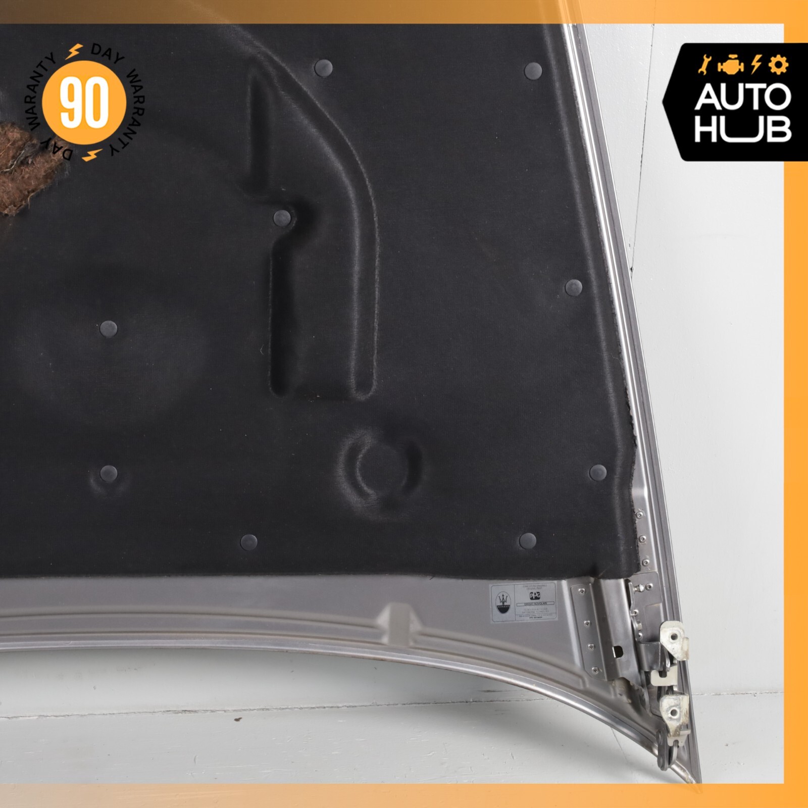 03-13 Maserati Quattroporte M139 Hood Bonnet Cover Panel Assembly Gray OEM 50k