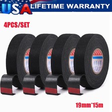 4PC Cloth Tape Wire electrical wiring harness car auto suv truck 19mm 15m