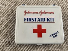 Vintage Johnson & Johnson First Aid Kit 1985 Box Only