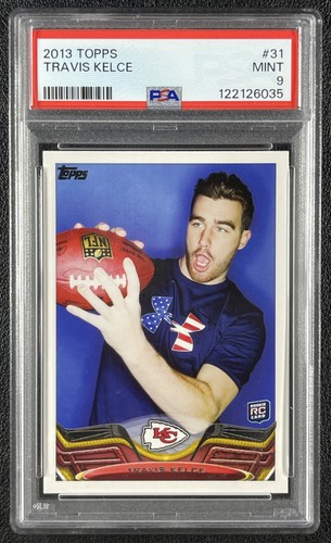 TRAVIS KELCE PSA 9 2013 TOPPS #31 ROOKIE RC CHIEFS 6035
